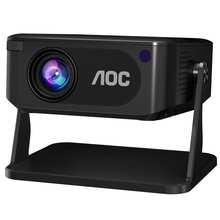 AOC Android Smart Projector With Dual-Band WiFi 2.4G/5G, Native 720P Mini Projector, Supports 4K Decoding, 4-Point Keystone Correction, Portable Home Theater Projector For Movies, Gaming, Outdoor Camping - Black - View 10