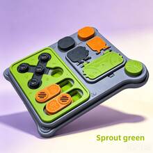 Juguete alimentador interactivo sin cables que enriquece la vida mental de la mascota y controla la velocidad de ingesta de alimentos tanto para perros como para gatos. - Naranja - Ver 12
