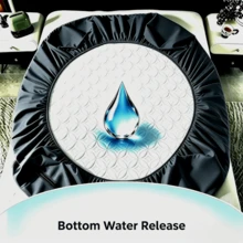 防水深口袋床單，360°全方位防水床墊保護套，12英吋深口袋，四季通用床墊套，適用所有床墊尺寸 - 深灰色 - 查看 3