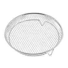 304 Stainless Steel Air Fryer Rack, Round/Square/Rectangular Multi-Layer Baking Rack, Dishwasher , Multi-Function Kitchen Drain Rack, Air Fryer Accessory, Oven And Rack - Round - View 8