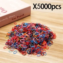 10,000pcs Colorful Mini Rubber Hair Bands With Braiding Tool, Elastic Hair Ties, Strong Hold Without Damaging Hair, Suitable For Ponytails, Stretchable Soft Durable, Ideal For Women Daily Styling And Salon Use - Multicolor - View 15
