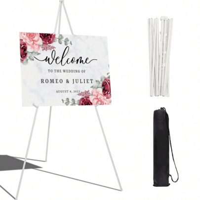 Tripod Tabletop Easel Stand, Lightweight Foldable Art Display Holder For Wedding Welcome Sign & Canvas Painting, Portable A-Frame Sign Stand For Party, Back To School Art Class, Halloween Event Decor & Pre- Craft Supply