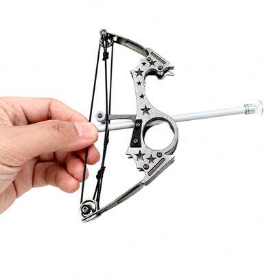 Bộ cung tên mini kèm 10 mũi tên đầu hút, đồ chơi tập bắn mục tiêu để bàn bằng thép không gỉ