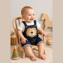 CONFECÇÕES ROMILA Set Of 3 Baby Boy Short-Sleeved Overalls For Summer - Baby Clothes - Multicolor - View 12
