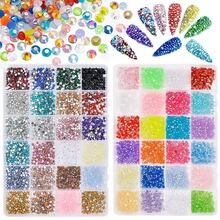 Kit Completo de Caixa 24 Potinhos Strass para Nail Art com Caneta Strass - Mermaid Magic - Visão 6
