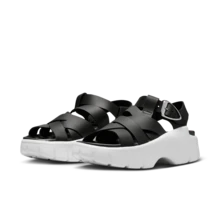 Nike Willow Leather Fitted Buckle Comfortable Beach Sandals For Women - Black - View 1
