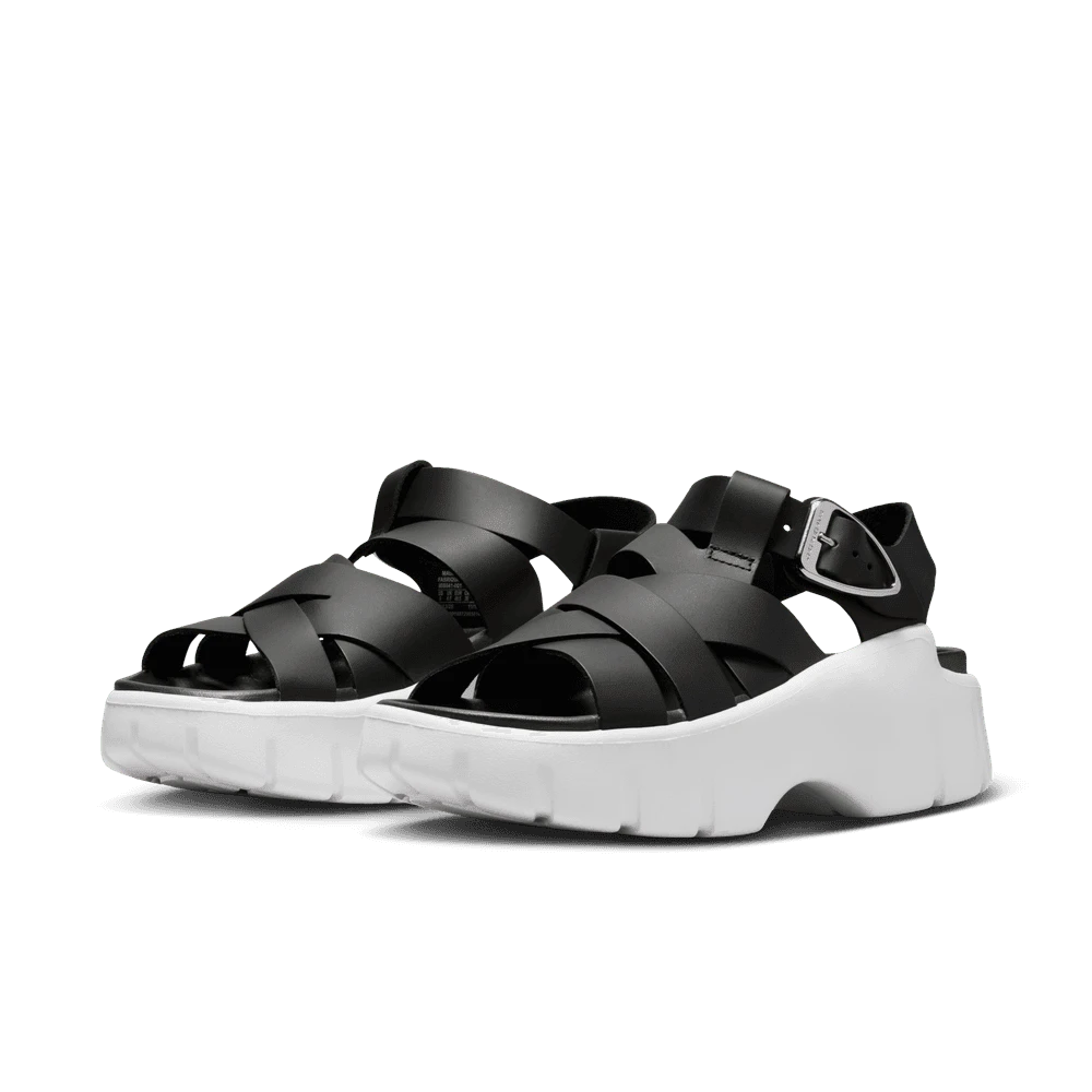 Nike Willow Leather Fitted Buckle Comfortable Beach Sandals For Women - Black - View 1