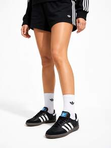 Adidas Samba OG (Clover) German Training Shoes, Men's And Women's Low-Top Casual Sneakers - Black and White - View 6