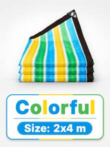 1pc UV Protection Shade Net With Eyelets, 7 Sizes Available, Durable & Tear-Resistant, Easy To Install On Balcony, Patio And Swimming Pool, Provides Excellent Shade, Shelter And Privacy Protection - Multicolor - View 21