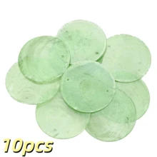 10/20pcs 50mm Colorful Flat Round Shell Coin Pendant Beads With 2 Holes, Suitable For Jewelry Making, Fashion Wind Chimes, Wreath DIY Handmade Home Decor - Shell Discs - View 19