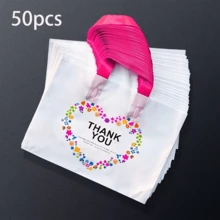 10/20/30/40/50-Piece Sets Of Reusable Tote Bags Featuring A Heart-Shaped Design-Perfect For Shopping, Gift Wrapping, Everyday Use, And With A Stylish Handle Design - View 7