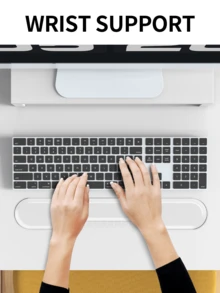 1 Set Crystal Clear Wrist Rest, Suitable For Mouse Pad, Keyboard Palm Rest, Wrist Support Pad, Cool And Comfortable - View 5