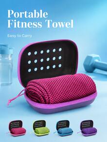 Quick-Dry Cooling Towel (Optional Silicone Sleeve) - Microfiber Neck Towel, Suitable For Hiking, Running, Fitness, Travel And Summer Sports | Best Cooling Towel For Hot Weather, Camping, Outdoor Training And Back To School Season - Multicolor - View 3
