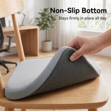Thickened Comfortable Seat Cushion - 4cm High Elastic Memory Foam Core, Removable Wear-Resistant Fabric Cover, Non-Slip Particle Design On Bottom, Suitable For Hard Office Chairs, Student Chairs, Truck Seats And Home Use, Disperses Hip Pressure, Improves Sitting Posture - Multicolor - View 7
