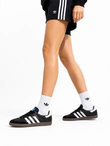 Adidas Samba OG (Clover) German Training Shoes, Men's And Women's Low-Top Casual Sneakers - Black and White - View 5