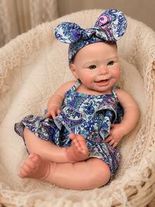 Boneka Bayi Reborn Silikon Padat 18 Inci dengan Desain Mulut Terbuka, Sentuhan Lembut, Sangat Realistis dan Akurat Secara Anatomi, Mainan Pendamping Emosional, Hadiah Sempurna untuk Semua Acara - Boneka Terlahir Kembali - View 7