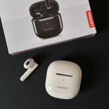 Lenovo 联想 TC3301 真无线蓝牙耳机，半入耳式，适用于音乐、运动、游戏和电子竞技，蓝牙 5.3，兼容 Apple、华为和 OPPO（黑色和白色） - 黑色 - 查看 5