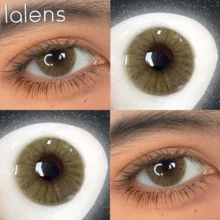 Lalens Hidrocorcolor 琥珀色自然漸層美感圓形隱形眼鏡 1對 批發美容隱形眼鏡 年用 DIA 14.20MM BC 8.6MM 無縫瞳孔融合 自然暈染 適合深色與淺色小瞳孔 派對約會日常妝容理想選擇 - 琥珀色 - 查看 5