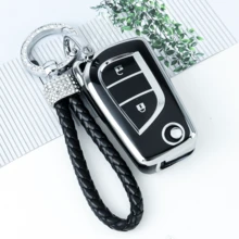 Car Key Case Cover Fob Shell For T O Y O T A For Corolla For Altis For Auris For Aygo For Yaris For Camry For RAV4 - KY37 - View 17