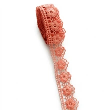 經典婚禮風珍珠刺繡蕾絲飾邊，牛奶絲蕾絲服飾配件，適用裙襬蕾絲 - 多色-1碼 - 查看 17
