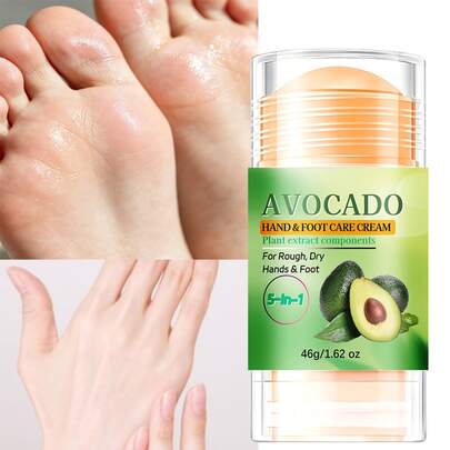 46g Avocado Hand & Foot Cracked Skin Cream, Deep Moisturizing & Nourishing, Say Goodbye To Dryness & Cracking, Smooth & Soft Hands & Feet, Delicate & Firm, Lightweight, Suitable For Hands, Heels, Ankles And Other Body Parts, Holiday Gift