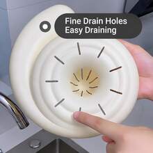 New Snail Shaped Automatic Fruit Vegetable Washing Machine Basket, Hands-Free Soaking Cleaning Colander With Drain Design, Portable Kitchen Filter Water Strainer Bowl For Grape Strawberry Berry Veggie - Multicolor - View 6