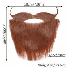 1/2pcs Realistic Bull Mustache Costume Prop For Holiday Party Dress-Up, Practical Personalized Mustache Mask For Role Play, Durable Exquisite Compact Party Makeup Ball Costume Accessory - Dress Up - View 13