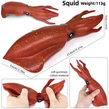 New Soft Filled Sea Animal Models, Soft Rubber Sailfish Crab Starfish, Realistic Educational Toy, Decor Holiday Gift (Random Color) - 彩色 - 查看 3