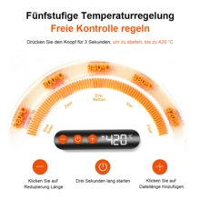 USB-aufladbarer Lötkolben Mit Digitalanzeige, Fünf Temperaturstufen, Kabelloser, Tragbarer Lötstift, Mit LED-Beleuchtung, Austauschbare Lötspitzen, Lötwerkzeug-Set Für Die Reparatur Von Mobiltelefonen Und Haushaltsgeräten - Grau - Übersicht 6