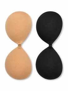 2/1pc Adhesive Push-Up Bra, Strapless Front-Clasp Adhesive Bra, Seamless Lift Reusable, Women's Lingerie Bra - Multicolor - View 14