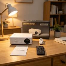 Portable Projector Full Portable LED Home Theater, Outdoor Video Projector, Compatible With Laptop, PC, TV Box, Tablet, Smart Movie Projector, Suitable For Home, Outdoor And Travel Use. Excellent Gift Choice (4K Portable Projector With Bluetooth) - View 5