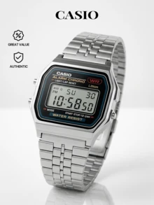 Casio CORE MEN 数字手表，适合作为送给父亲或男友的礼物 - 銀色 - 查看 1