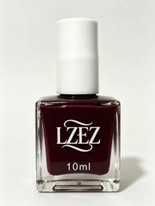 1瓶水性指甲油 - LZEZ - 全新10ml免烘烤可撕除長效快乾指甲油，適合學生，不含酒精 - 酒紅色 - 查看 4