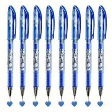 12pcs Blue Erasable Gel Pens, Built-In Eraser, 0.5mm Quick-Dry Smooth Soft Grip Design, Perfect For Note-Taking And Writing, Ideal Office And School Supplies, Birthday, Christmas, Halloween, Valentine's Day, New Year, Friend Gifts And Easter Gifts - 12pcs/Set - View 4
