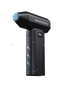Handheld Powerful Cordless Air Duster Blower Fan, High-Speed Jet Fan Leaf Blower, Snow Car Dust Blower With 2 X 2600mAh Batteries, Portable Air Blower For Keyboard, Computer, Car And Home Cleaning - Black - View 10