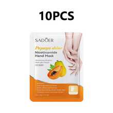 SADOER 5片=5對 蜜桃菸鹼醯胺保濕手膜，保濕修復滋養去角質嫩膚護理 - 彩色 - 查看 19