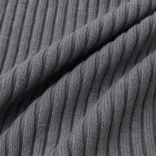 Cardigan Rajut Bergaris Elegan dengan Lengan Panjang Berkerut, Leher Bulat, dan Hiasan Renda Halus Ini Adalah Pilihan Sempurna untuk Liburan Musim Gugur/Musim Dingin - Grey - View 5