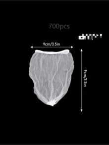100-1000pcs White Kitchen Sink Filter Bags - Disposable Mesh Drain Strainers, Fine Mesh Fabric | Anti-Clogging Elastic Trash Net, Suitable For Sinks, Wash Basins And Floor Drains | Reusable Sturdy Corner Mesh Filter And Drain Rack - View 13