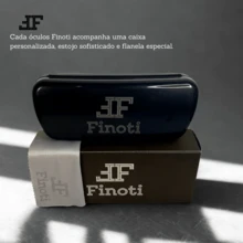 Óculos de sol Finoti Quadrado Grande Classico Masculino Original Uv400 - Marrom Degradê - Visão 7