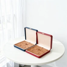 High-End PU Leather Jewelry Box Set, Necklace Ring Earring Storage Organizer, Elegant Daily Display Case, Ideal Birthday Gift - Same Style In Multiple Colors - View 5