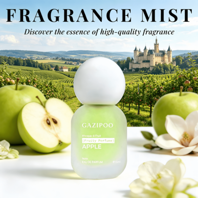 グリーンアップル 15ml フローラルフルーティーフレグランス、キュウリ、グレープフルーツ、マグノリア、アップル、リリー、チューベローズ、バイオレット、シダーウッド、サンダルウッド、アンバー、長持ちするロマンチックな香り - 様々なシーンに適しています - 仕事 - 勉強 - デートと食事 - 休日への完璧なギフト