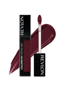 Revlon ColorStay Satin Ink Liquid Lipstick 035 Reigning Red 0.17oz/5ml – Liquid Lipstick, Long-Wearing, For Women, Reigning Red, Black Currant Seed Oil, Suitable For Daily Makeup Routine - 035 Reigning Red - View 1
