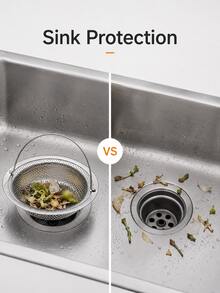 3Pcs Stainless Steel Sink Strainers, Removable Drain Filters For Catching Food Scraps And Debris, Anti-Clog Kitchen Sink Accessories For Daily Use - View 2
