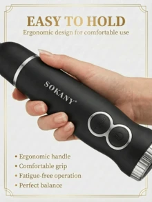 Essential Home 手持式浸入式攪拌機 SOKANY-02007，不鏽鋼可拆卸攪拌棒，舒適人體工學手柄，易於清洗，適用於泥狀食物、奶昔和湯品 - 黑色 - 查看 8
