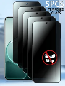 4PCS Anti‑Spy Black Edge Tempered Glass Screen Protector , 30 Degree Privacy Protection, Anti‑Scratch Oleophobic Anti‑Oil Screen Film, Privacy Screen Guard For Smartphone - Black - View 118