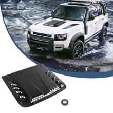 Vmingo Universal Black Car Hood Vent Air Intake Simulator - A - View 2