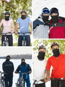 3件組拉法面罩，輕量透氣防曬滑雪面罩，中性款，適合足球、騎單車、夏季使用 - 彩色 - 查看 9
