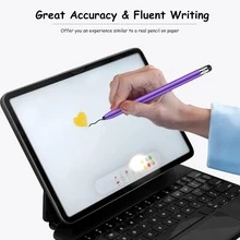 Dual Head Capacitive Pen, Touch Pen, Rubber Head, Touch Tablet, Mobile Phone Dual-Use Pen Gifts For Mother, Family, Friends, Birthday, Holiday Stylus Pen - View 4