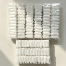 50包白色風乾黏土，純白色造型黏土，適用於學校藝術、手工藝和派對用品 - 白色 - 查看 9