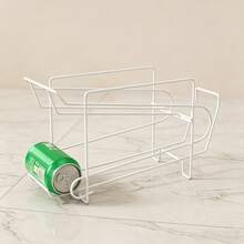 1 Pack, Double Layer Widened Large Capacity Beverage Storage Rack, Sliding Roller Design For Easy Access, Stable Anti-Toppling, Hollow Drainage To Keep Cans Dry, No Assembly Required, Rust-Proof & Scratch-Resistant, Strong Load-Bearing Not Easy To De - View 1